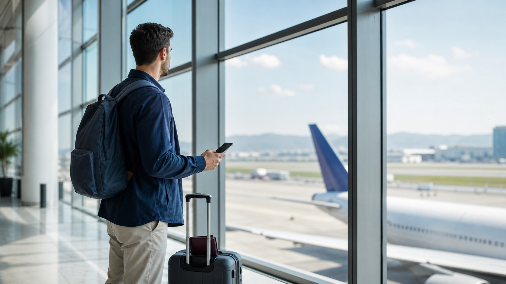 Traveler using Voipfibre Travel Data eSIM abroad